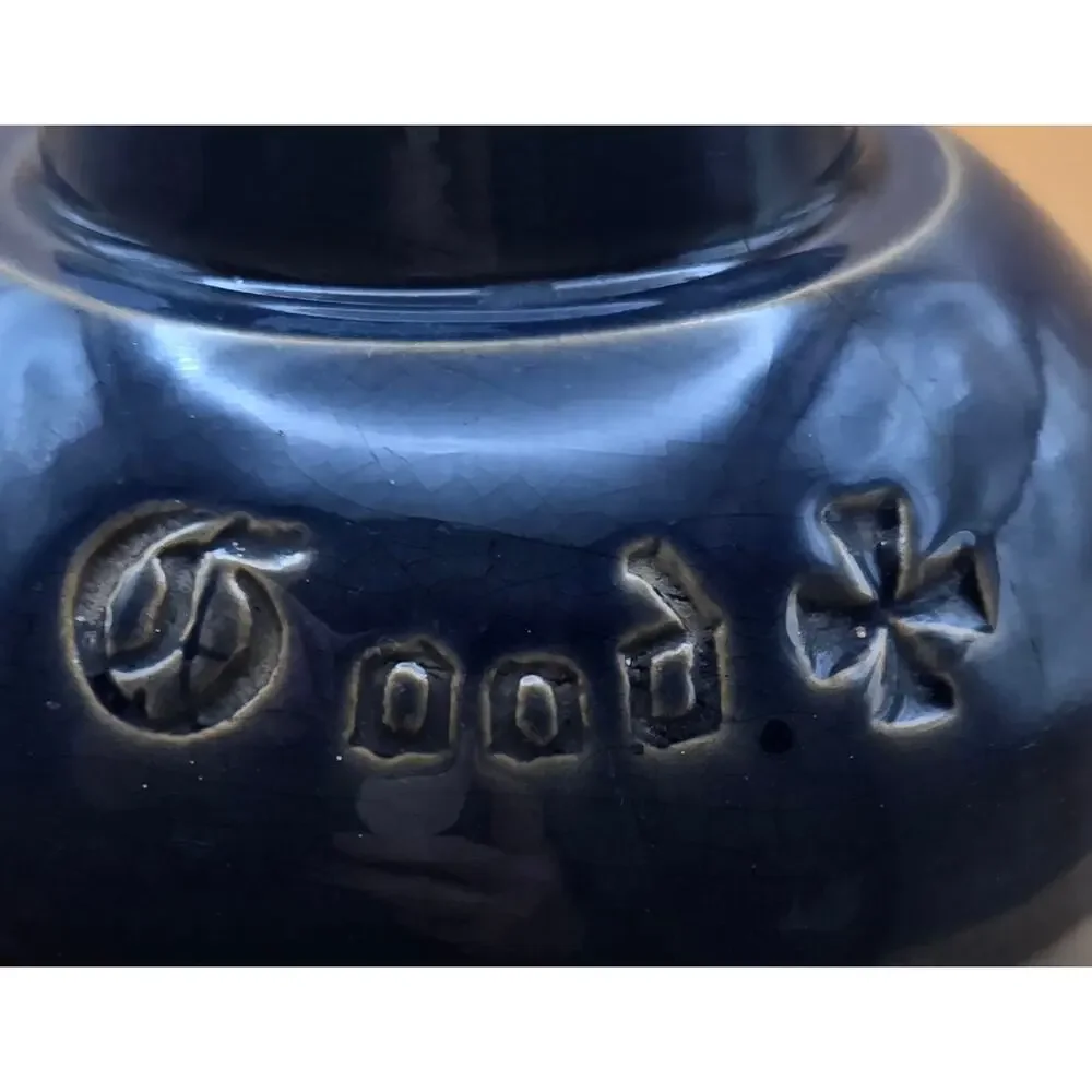 VTG Atmore's Cobalt Bue Stoneware Crock Pre-Loved Condition